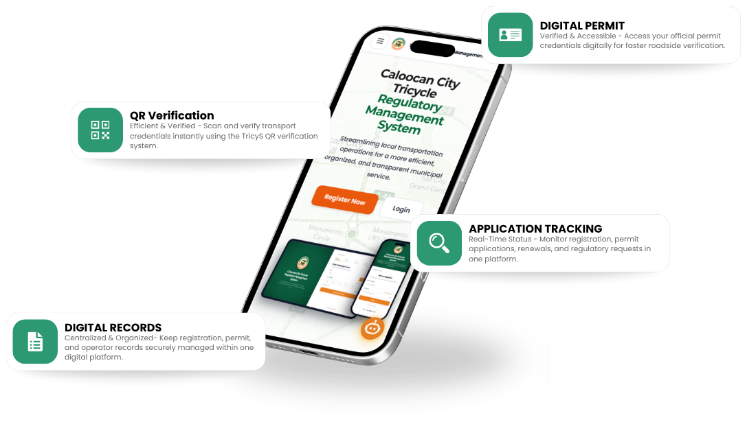 TricyS Digital Permit & Verification Mockup